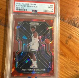 Red Cracked Ice Anthony Edward’s Rc PSA 9
