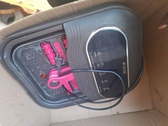 Collapsible Foot Spa Massager with Heat, Bubbles & Rollers