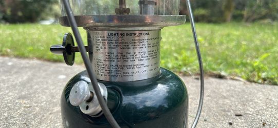 Vintage Coleman 288A700 Adjustable Two Mantle Lantern