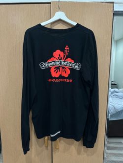 Chrome Hearts honolulu exclusive red hibiscus long sleeve