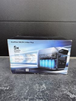 EcoFlow DELTA 3 Max Series 3000 -Watts Portable Power Station Model #EFD3MP-US-CBOX $1199 plus tax at Lowe's   3000W Output, 6000W Surge-Powerful, Sta