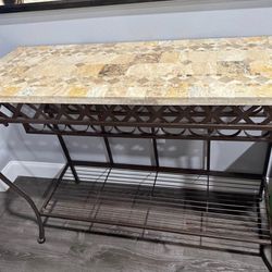 Beautiful Table And Wine Rack