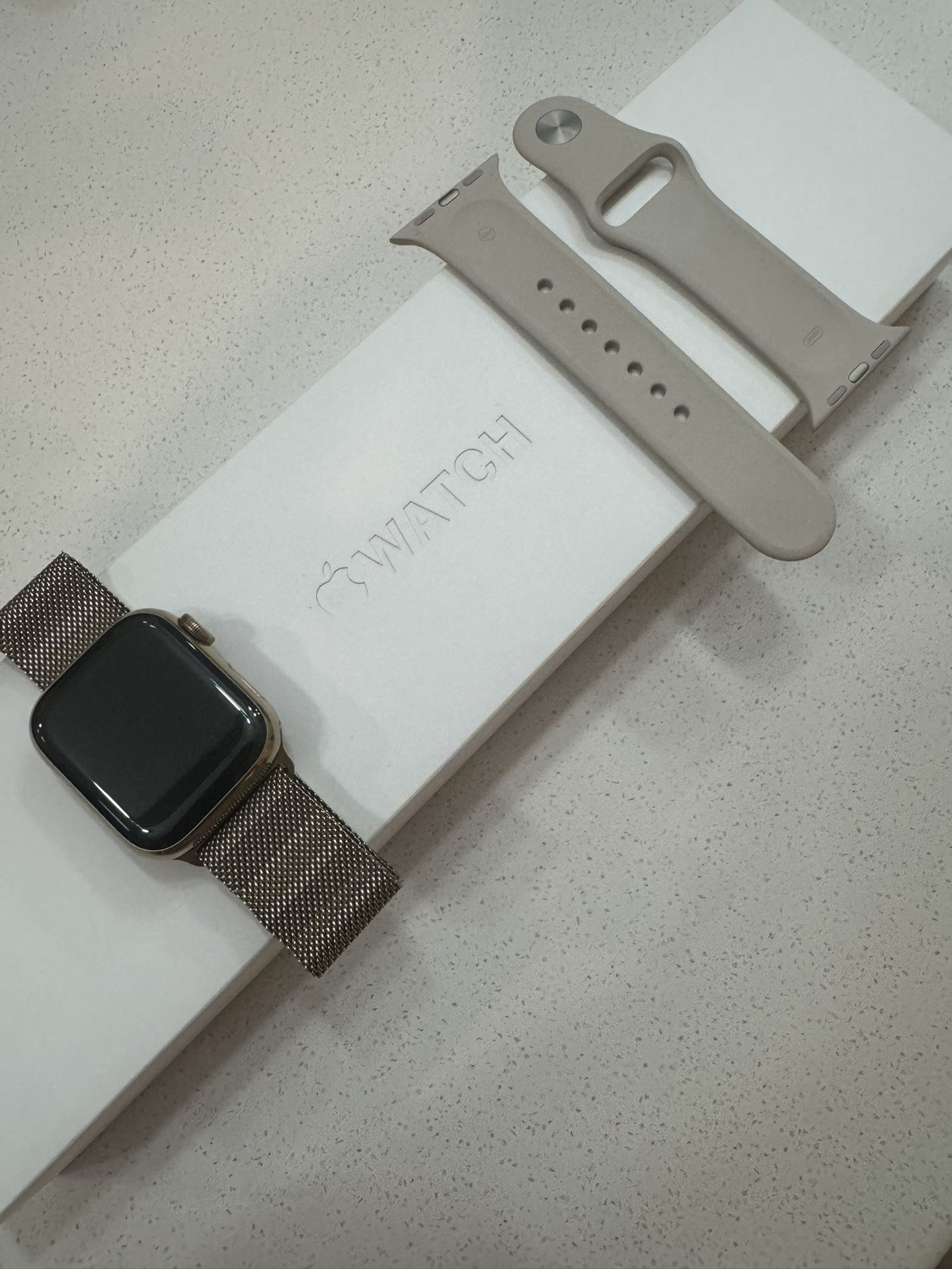 Apple Watch Series 7 Stainless Steel Gold 41mm – GPS + Cellular – Excellent Condition