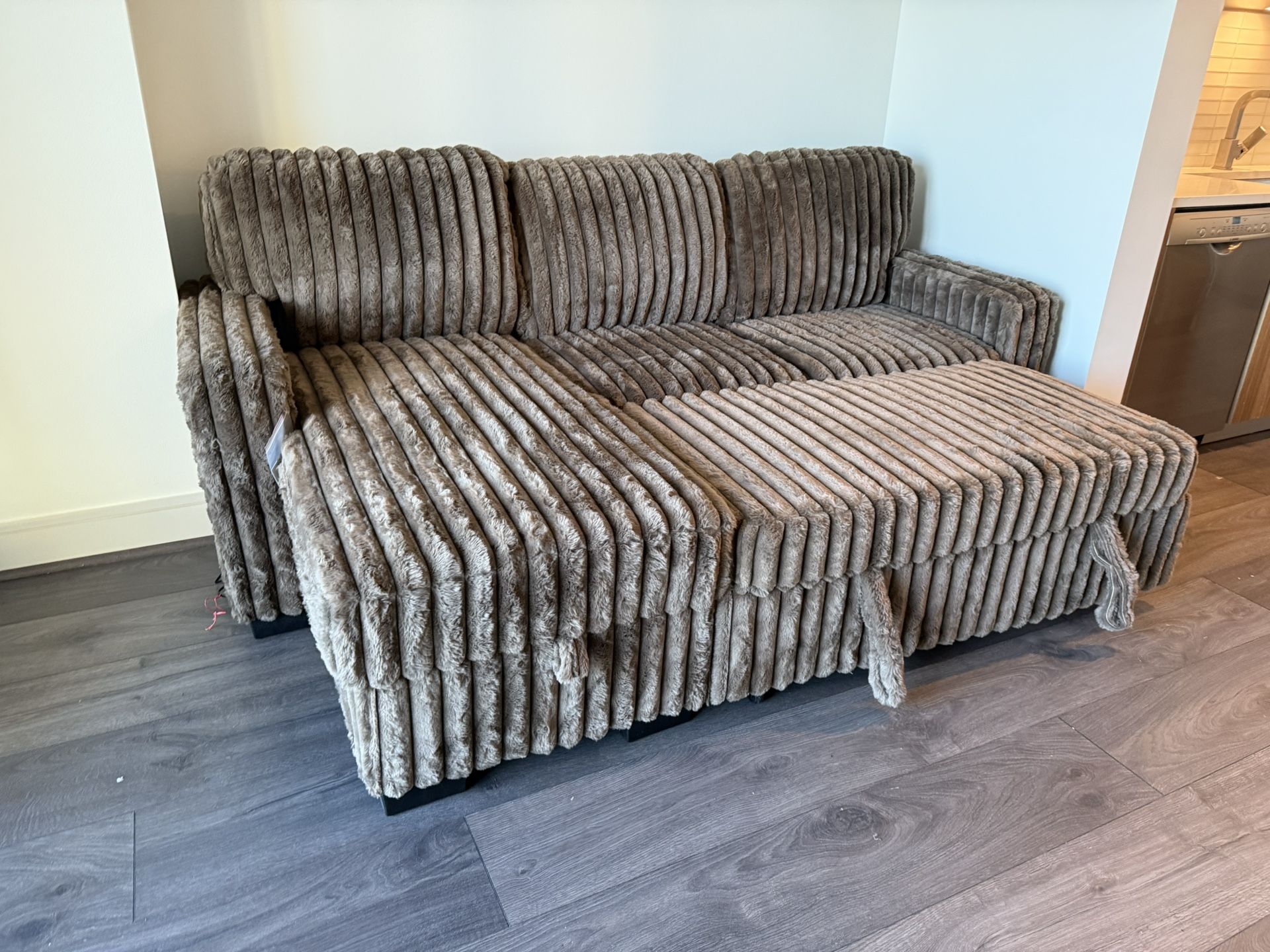 New Mocha Sleeper Sectional