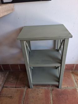 Side table  sage green