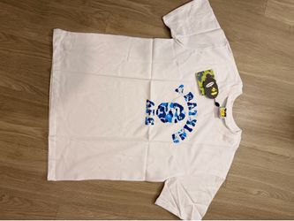 Bathing ape white & blue T-shirt