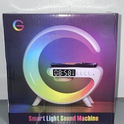 rgb alarm clock wireless charger Bluetooth speaker night light