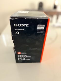 Sony 85mm 1.4 Lens