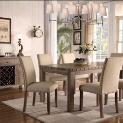 APRIL SALE 7 PC DINING SET