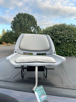Boat seat with swivel and seat clamp