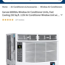 Brand new AC 6000 btu  window unit