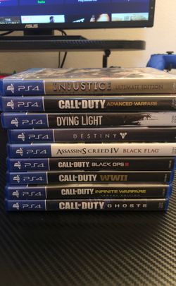 PS4 games for sale variety of titles