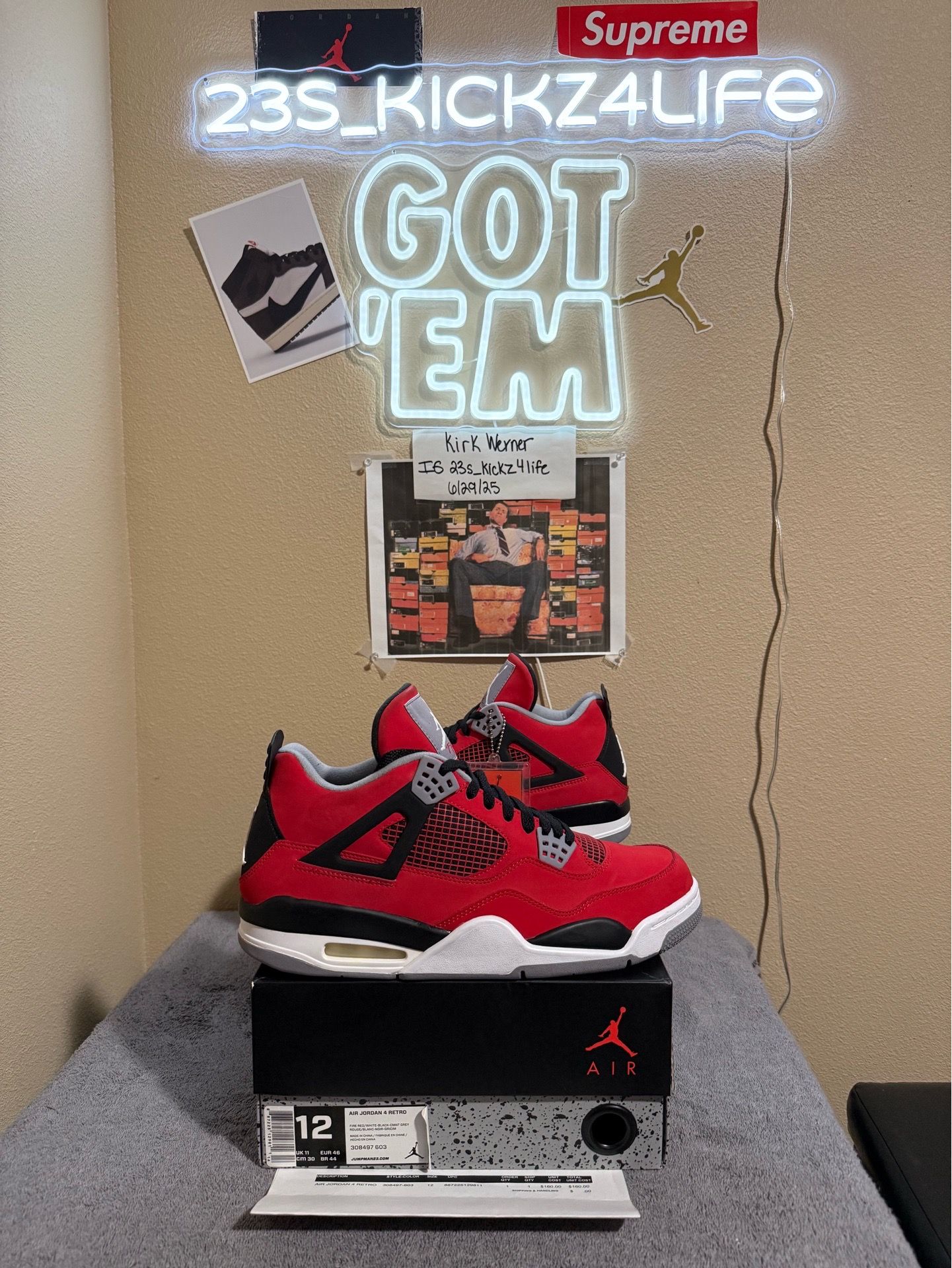 VNDS Air Jordan Toro 4’s size 12 with original box. No trades cash is king and price is firm.