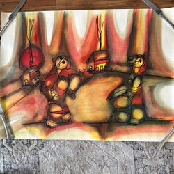 African Art Piece.  By South African Artist H Ntuwana