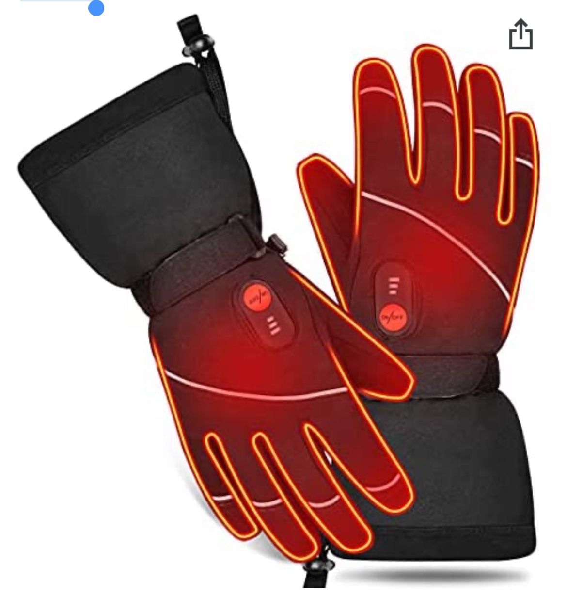 Electrical Heated Gloves Rechargeable - Batteries Gloves for Men Women,Winter Thermal Gloves for Outdoor Motorcycling Skiing Camping Hunting Climbing 