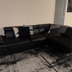 Black L Shaped Couch