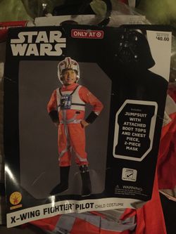 Kids X-Wing Pilot Costume size large (12-14)