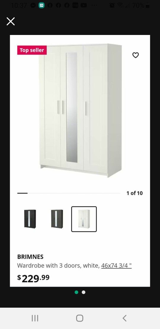 Brimmes Armoire Two Available