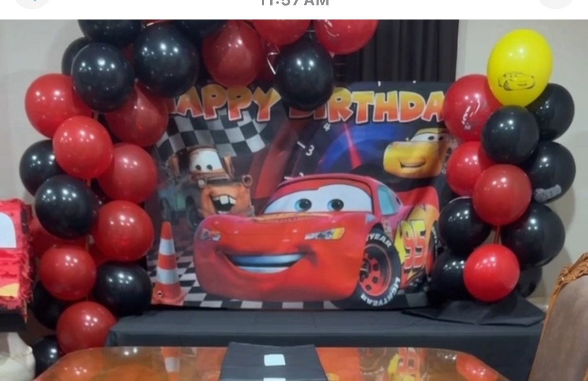 Lightning McQueen Backdrop