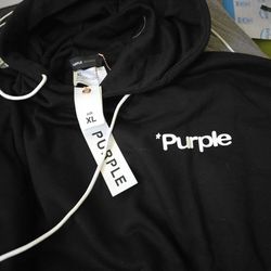 Purple Brand Hoodie M L XL Black Brand New