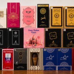 18 New Sealed Dubai & Designer Inspired Fragrances Lot – Great for Resale or Gifts