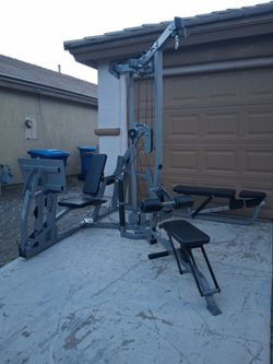 Life Fitness 3 station gym