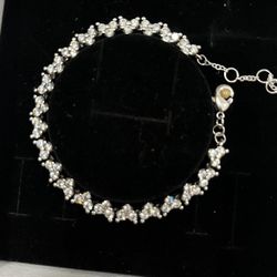 3 Stone Hearts Bracelet 