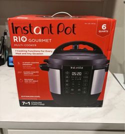 Instant Pot RIO Gourmet 6QT Multi-Cooker Stainless Steel $32