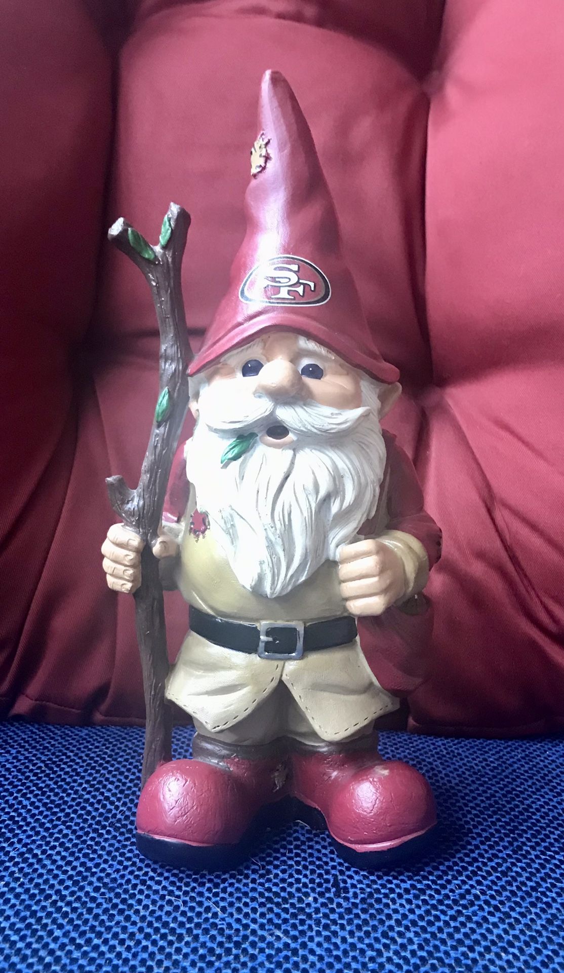 SF 49ers Gnome Holding Stick NFL