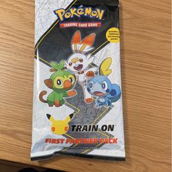 Pokemon Train On First Partner Pack