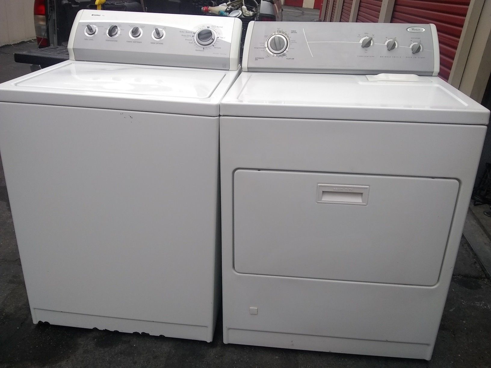 Washer Kenmore and gas dryer Whirlpool 90 days warranty deliver free