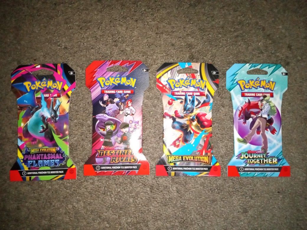 Pokemon Sleeves Booster Packs 