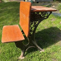 Small Vintage Ohio School Desk