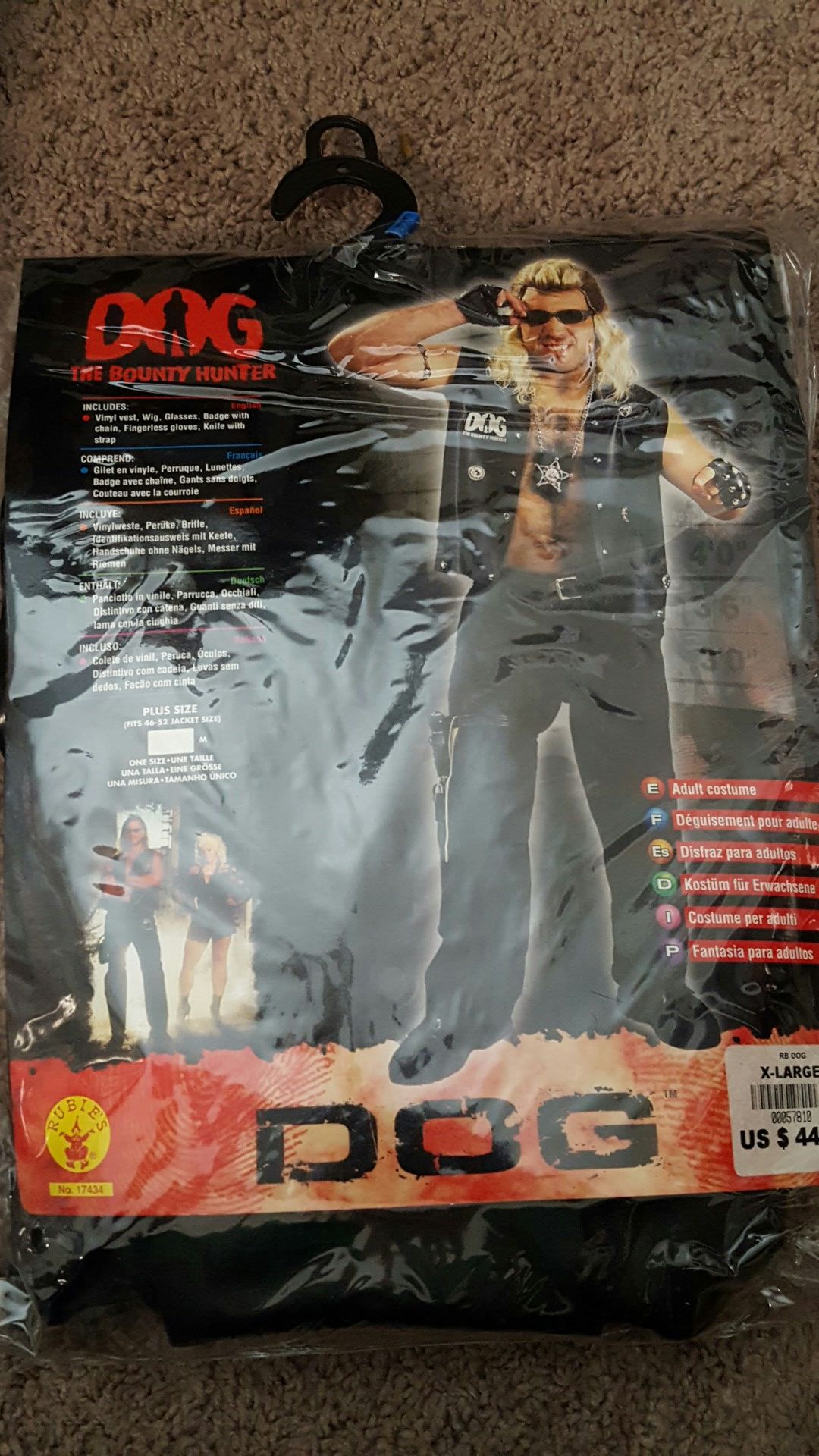 COSTUME - men's Dog the Bounty Hunter XL