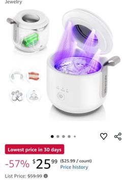 imageTitle
Guyyr Dental Ultrasonic Cleaner: Rechargeable Denture Cleaner Machine with 3 Modes, Portable 180ML Dental Cleaning Pod for Mouth Guard, Ali