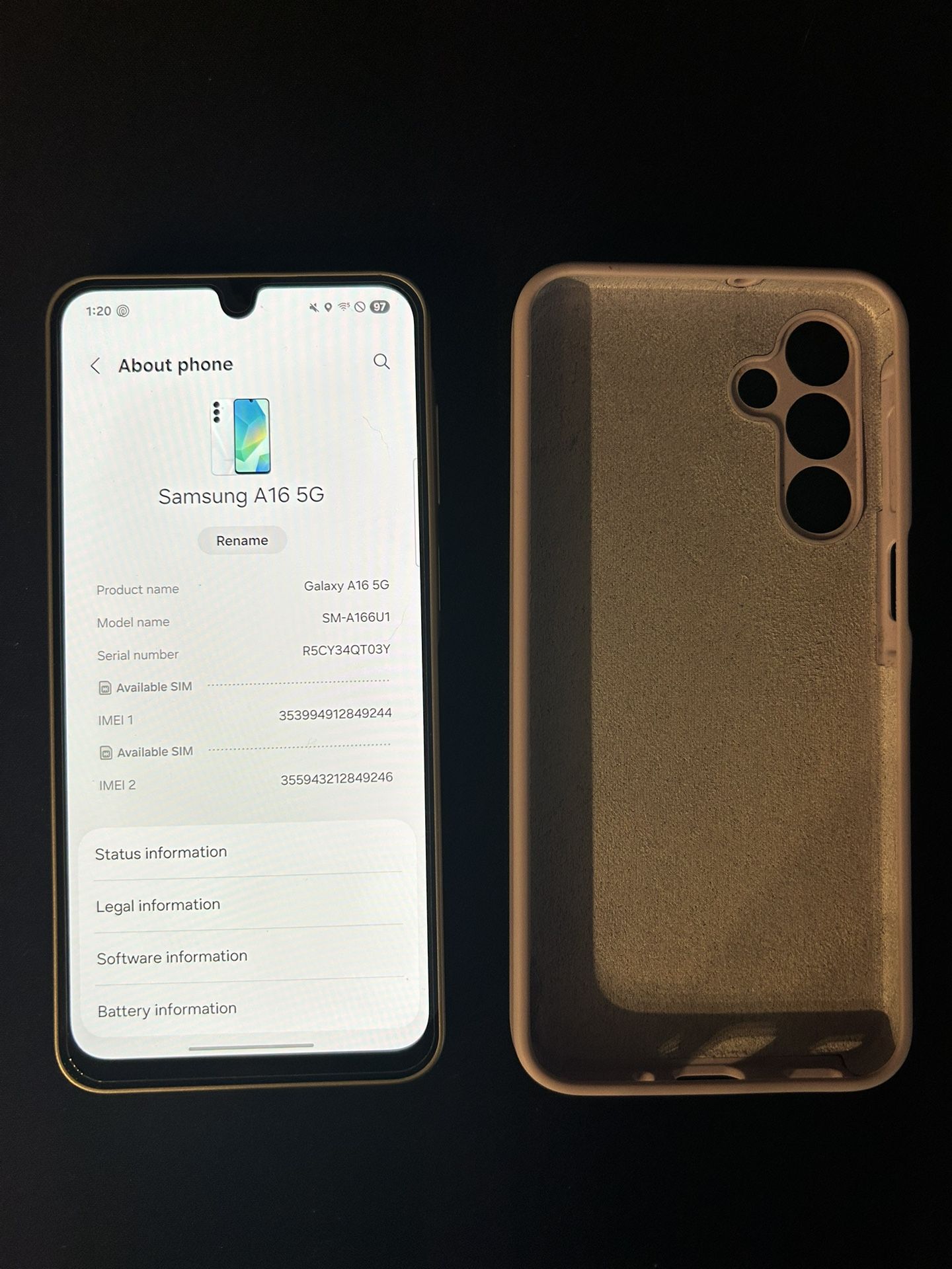 Unlocked Samsung A16 5G With Screen Protector And Case