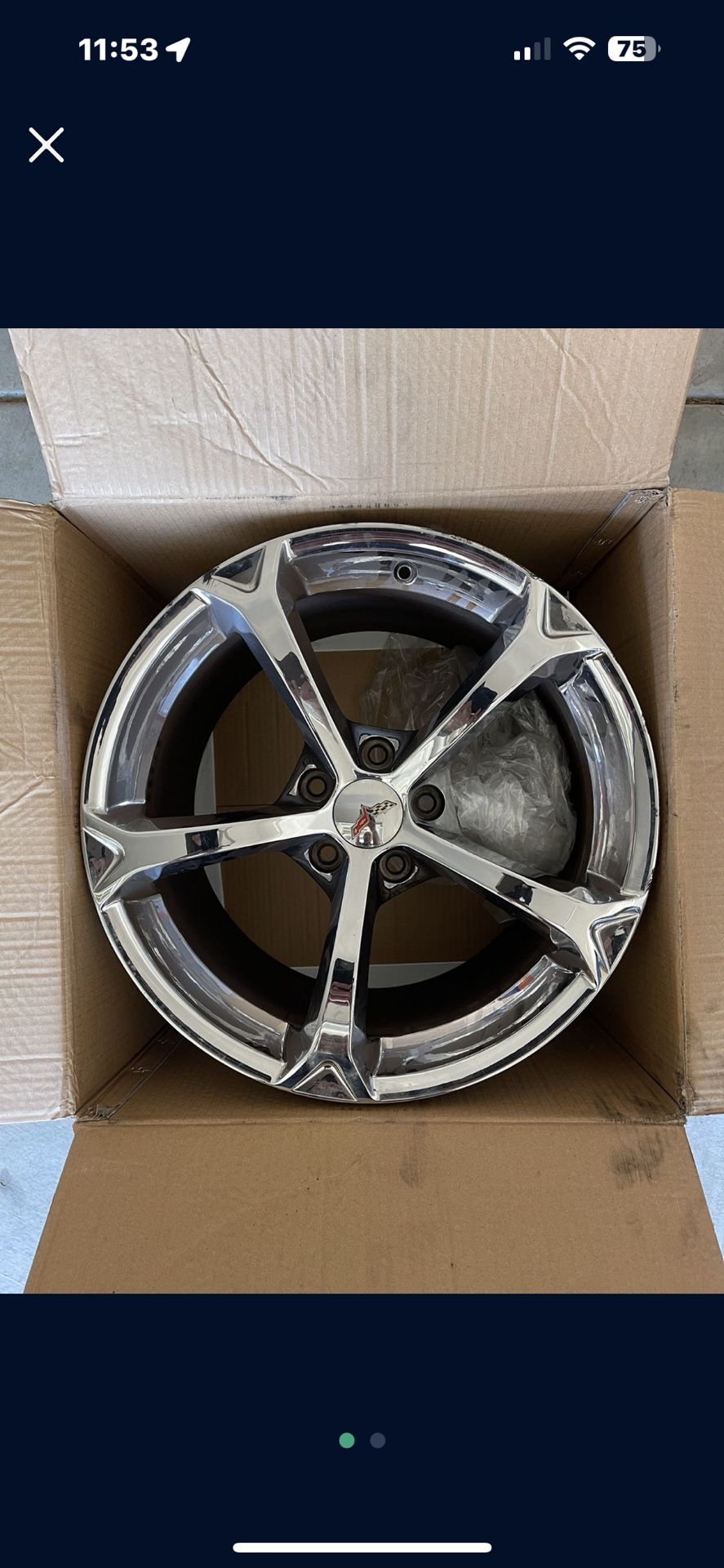 C6 Corvette 2010~2013 Grand Sport Wheels Set Chrome