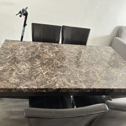 Dining Table With Decorations 