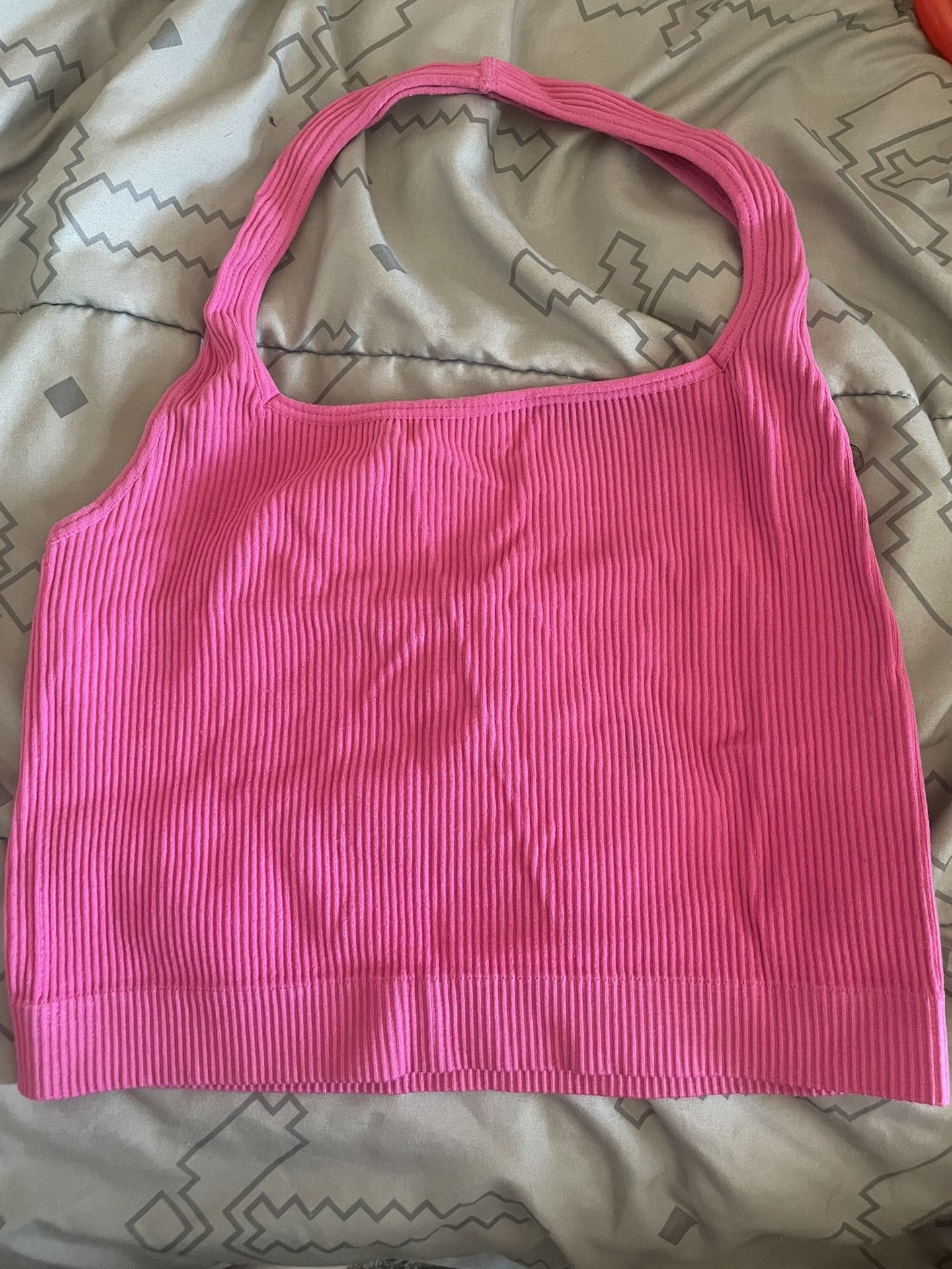 pink halter top