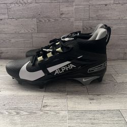  Nike Alpha Menace 4 Elite Football Cleats Black FD7036-001 Men’s Size 9.5  New without Box