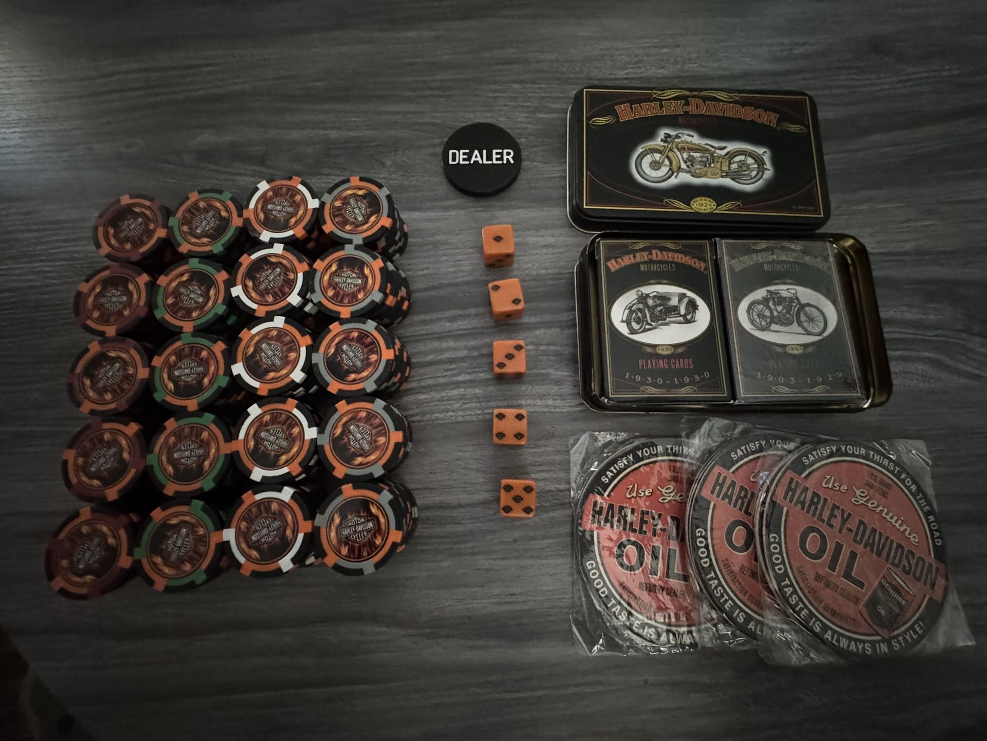 Harley Davidson Poker Chip Set.