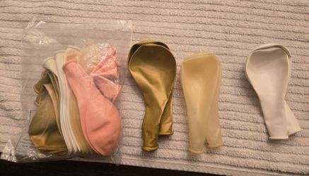 Latex Party Balloons Gold Pink White