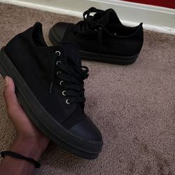 DRKSHDW low top ricks Triple black
