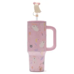 Mickey and Minnie Mouse Cutie Ghost 30 oz. Stainless Steel Travel Tumbler with Straw