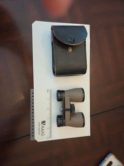 Compact Binoculars with hard leather Case