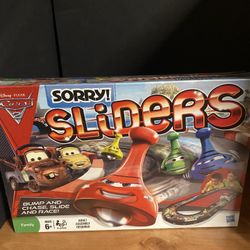 NIB Parker Brothers Cars 2 Sorry Sliders Game
