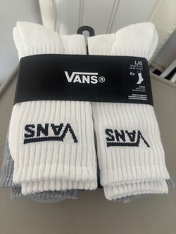 Vans Crew Socks 6-Pack Size Large