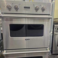 Viking 30” wall double Oven stainless steel 