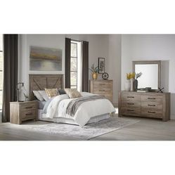 Bedroom Furniture Set ( Nightstand, Dresser, Chest, Mirror)