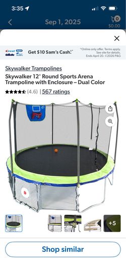 12’ Skywalker trampoline